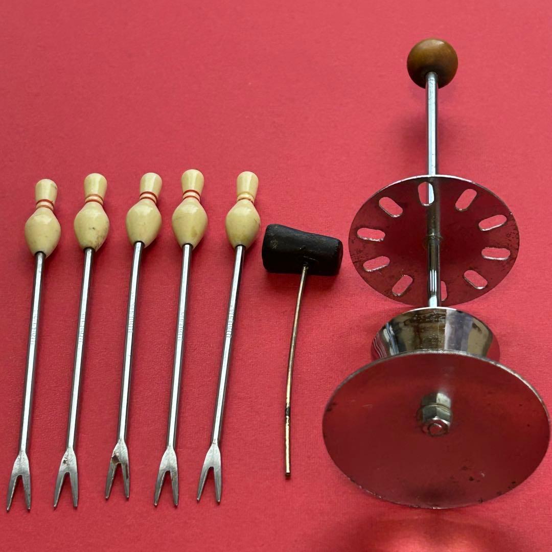 昭和レトロ ボウリングのピン型ピックセット - メルカリ