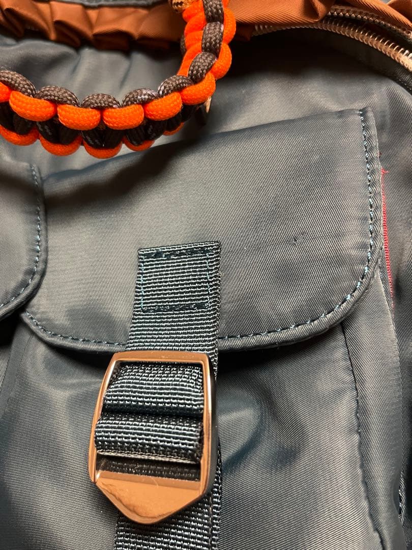 ソクチュウ　so.C.hu 青いナイロンリュック・バックパック