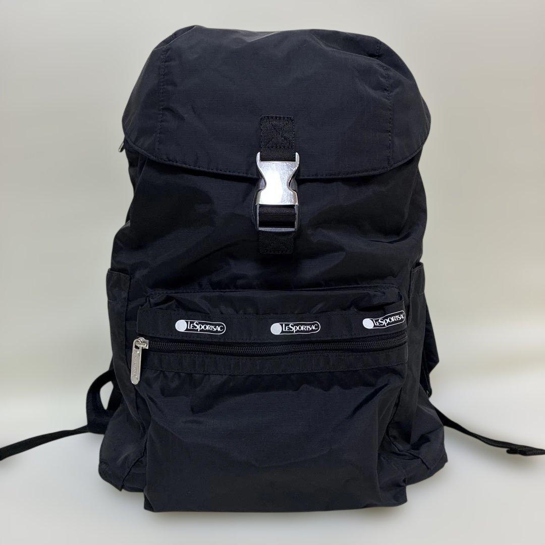 美品 レスポートサック 神崎恵 コラボ 限定品 リュック バックパック ブラック