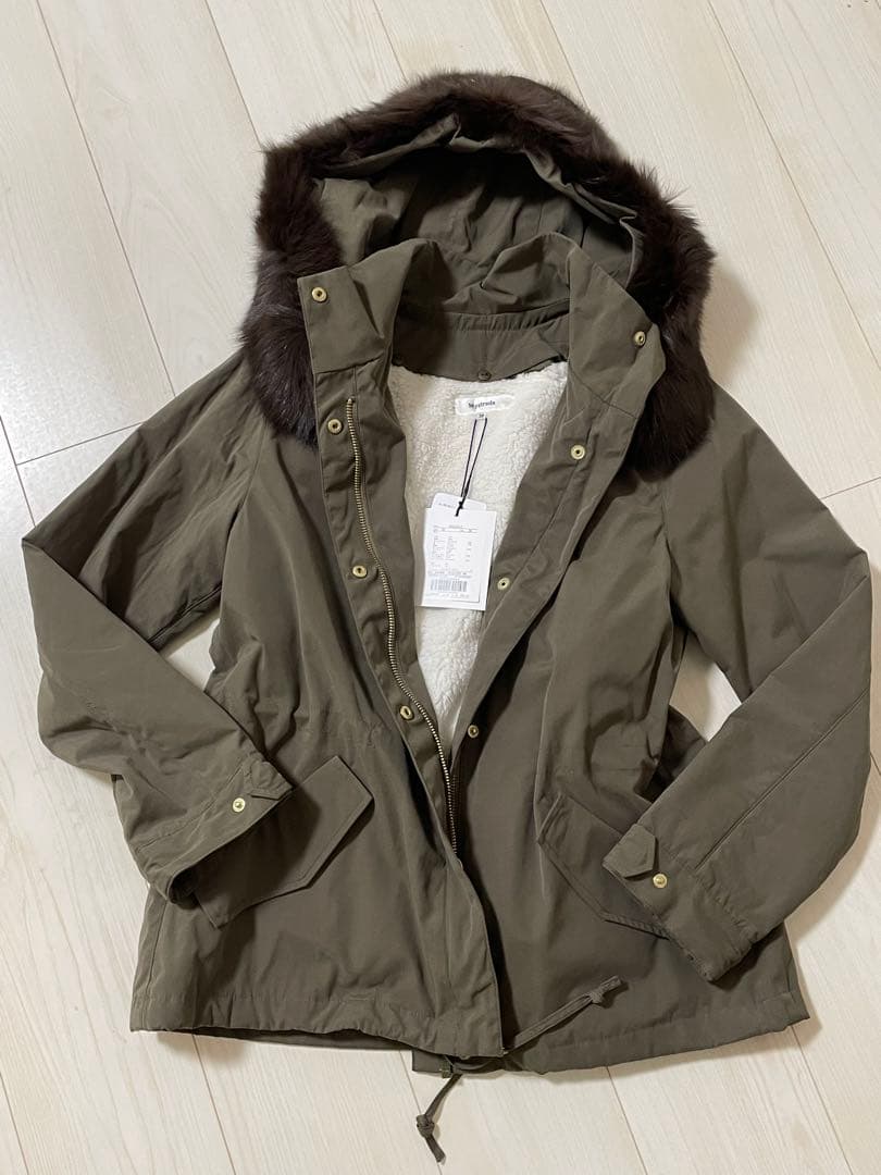 新品未使用】マイストラーダ ライナー付きモッズコート 38 M カーキ