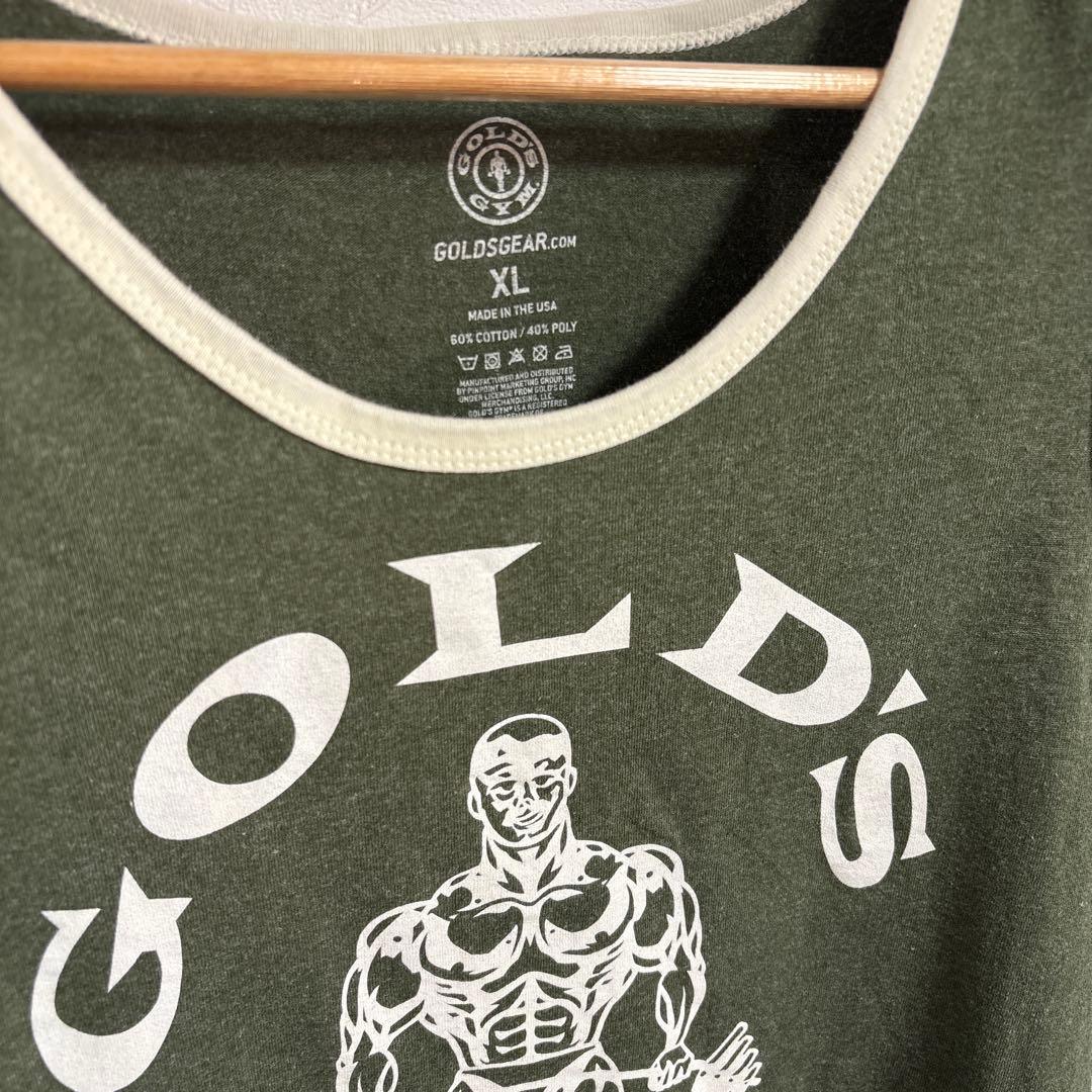 ゴールドジム リンガータンクトップ グリーン 緑 鈴木雅 gold's gym