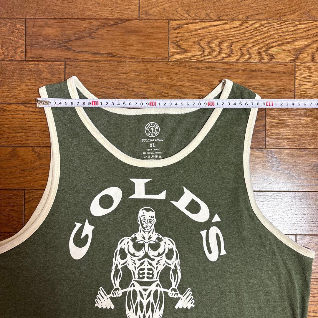 ゴールドジム リンガータンクトップ グリーン 緑 鈴木雅 gold's gym