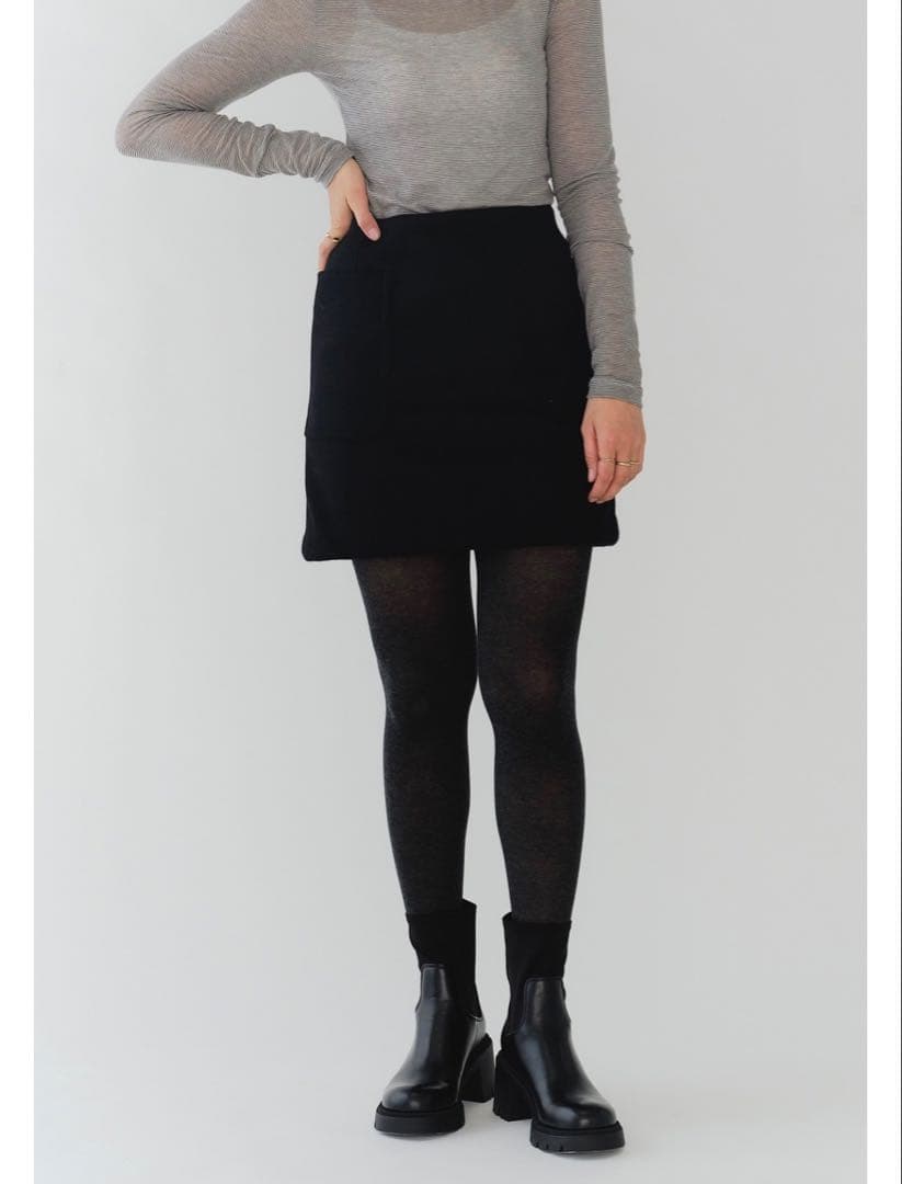 yori ポケットウールミニスカート - メルカリ