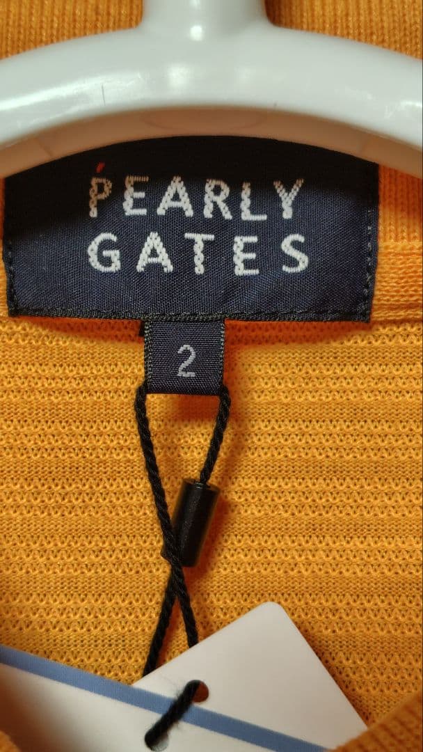 パーリーゲイツ レディース半袖ポロシャツ シャーベットオレンジ サイズ2