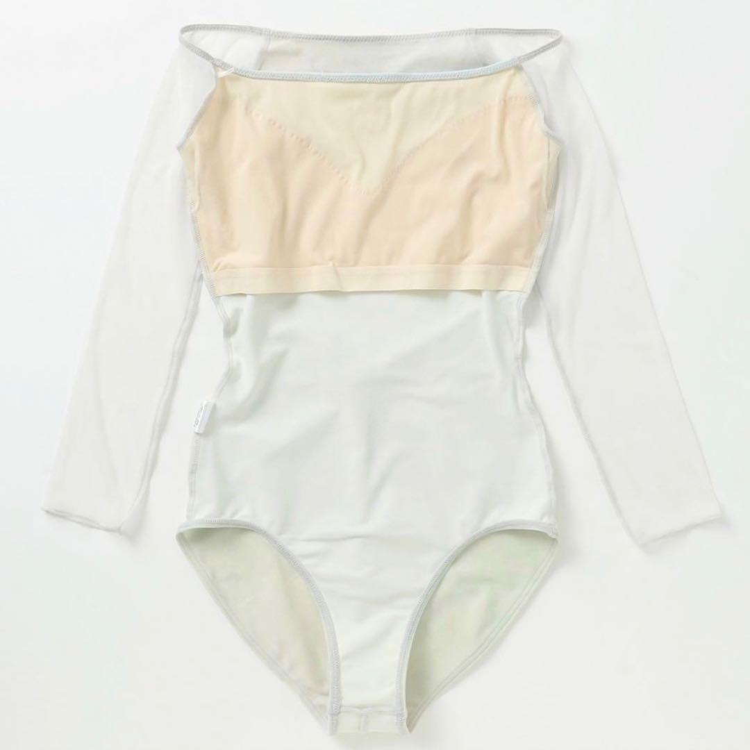 チャコットNela ライン 7分袖レオタード アクアグリーン バレエ ミント M