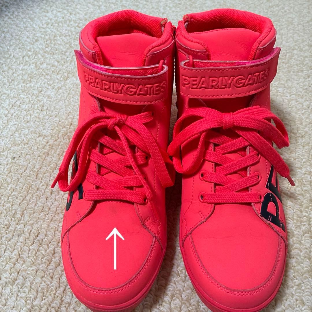 PEARLY GATES ピンク シューズ 24.0cm