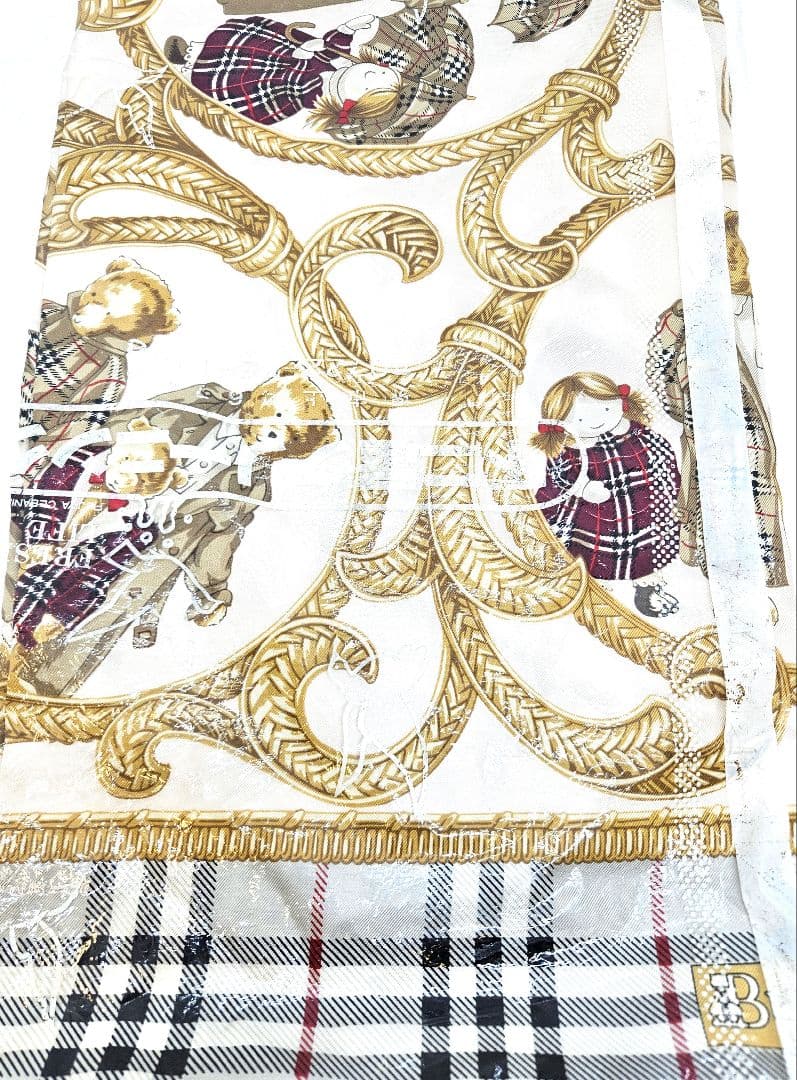 Burberrys　バーバリーズ　スカーフ　ベア　クマ　チェック　ヴィンテージ