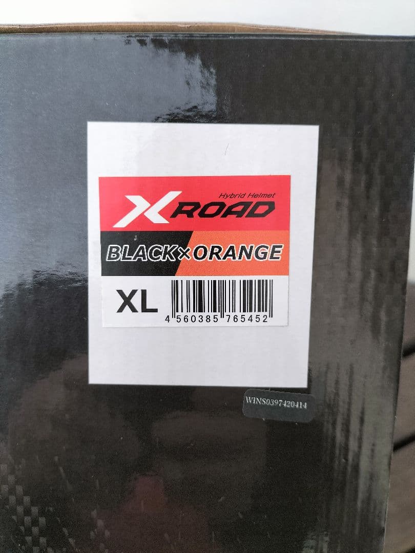 WINS X-ROAD ヘルメット サイズXL マットブラック オレンジ - メルカリ