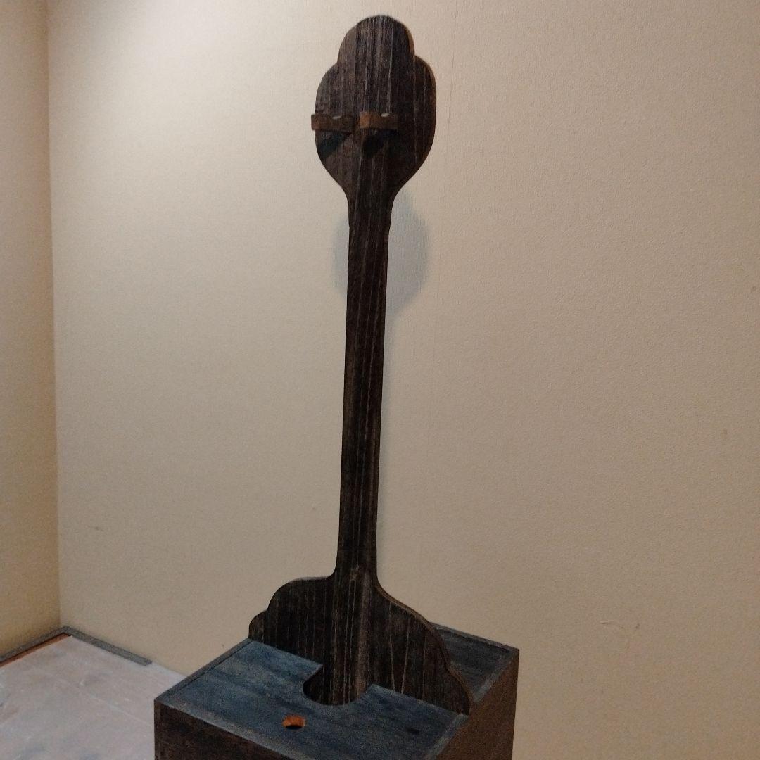 美品　三味線立箱　2丁立て