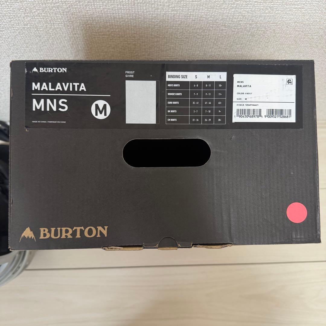 BURTON MALAVITA ビンディング ホワイト/ブラック