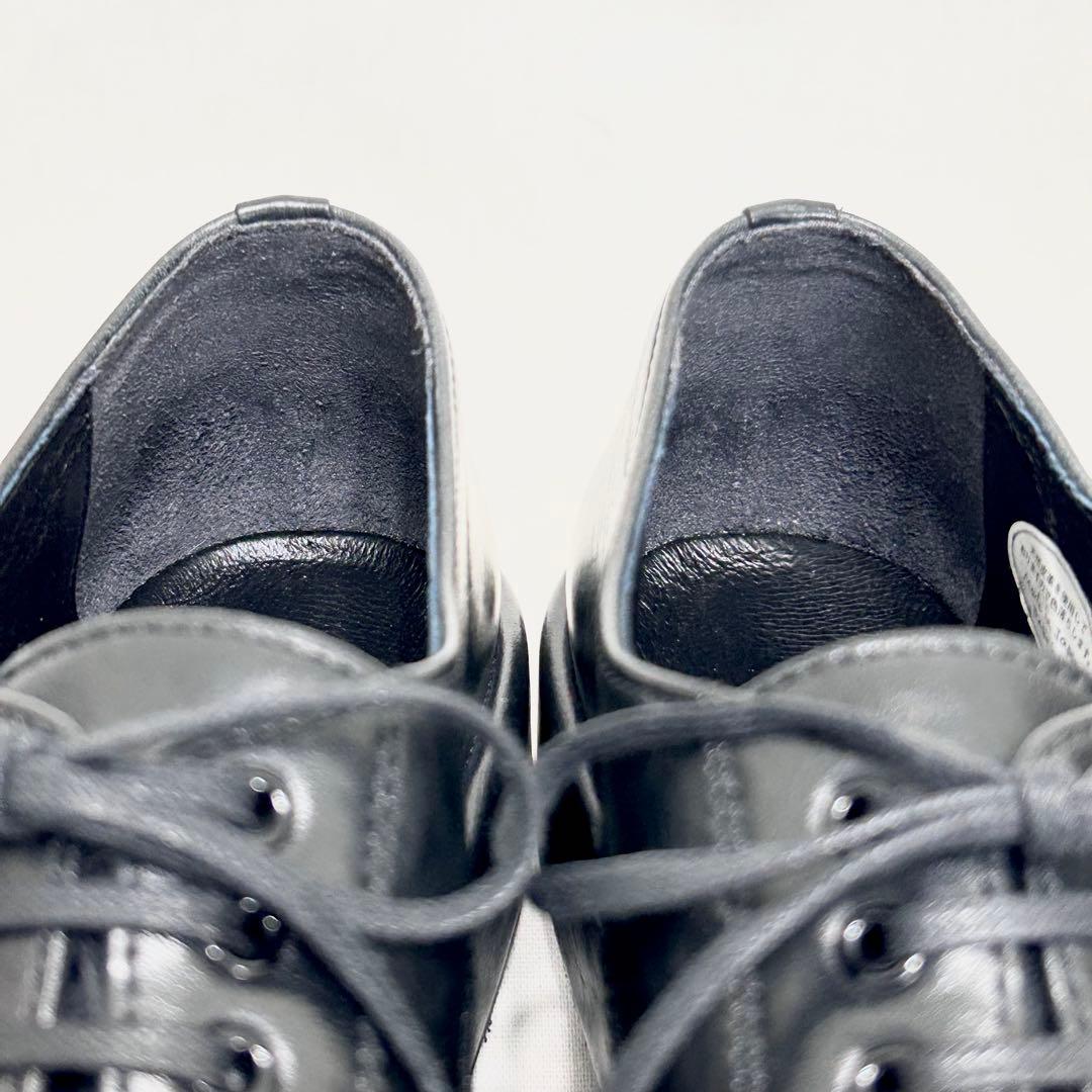 ■美品 サヤ SAYA レースアップシューズ 23.5 37 ローファー 黒