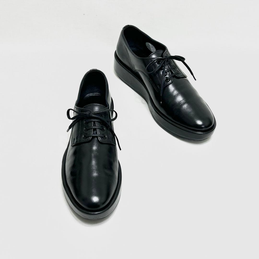 ■美品 サヤ SAYA レースアップシューズ 23.5 37 ローファー 黒