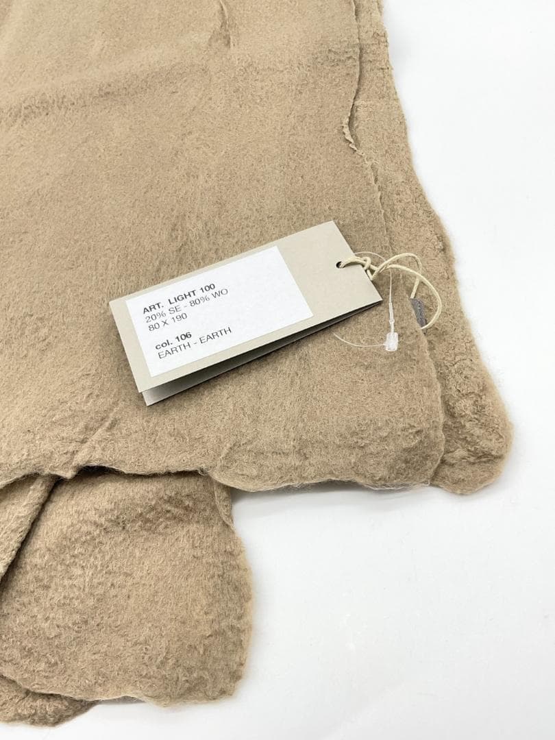 【未使用品】SILVANA MANETTI シルク混大判ストール ベージュ