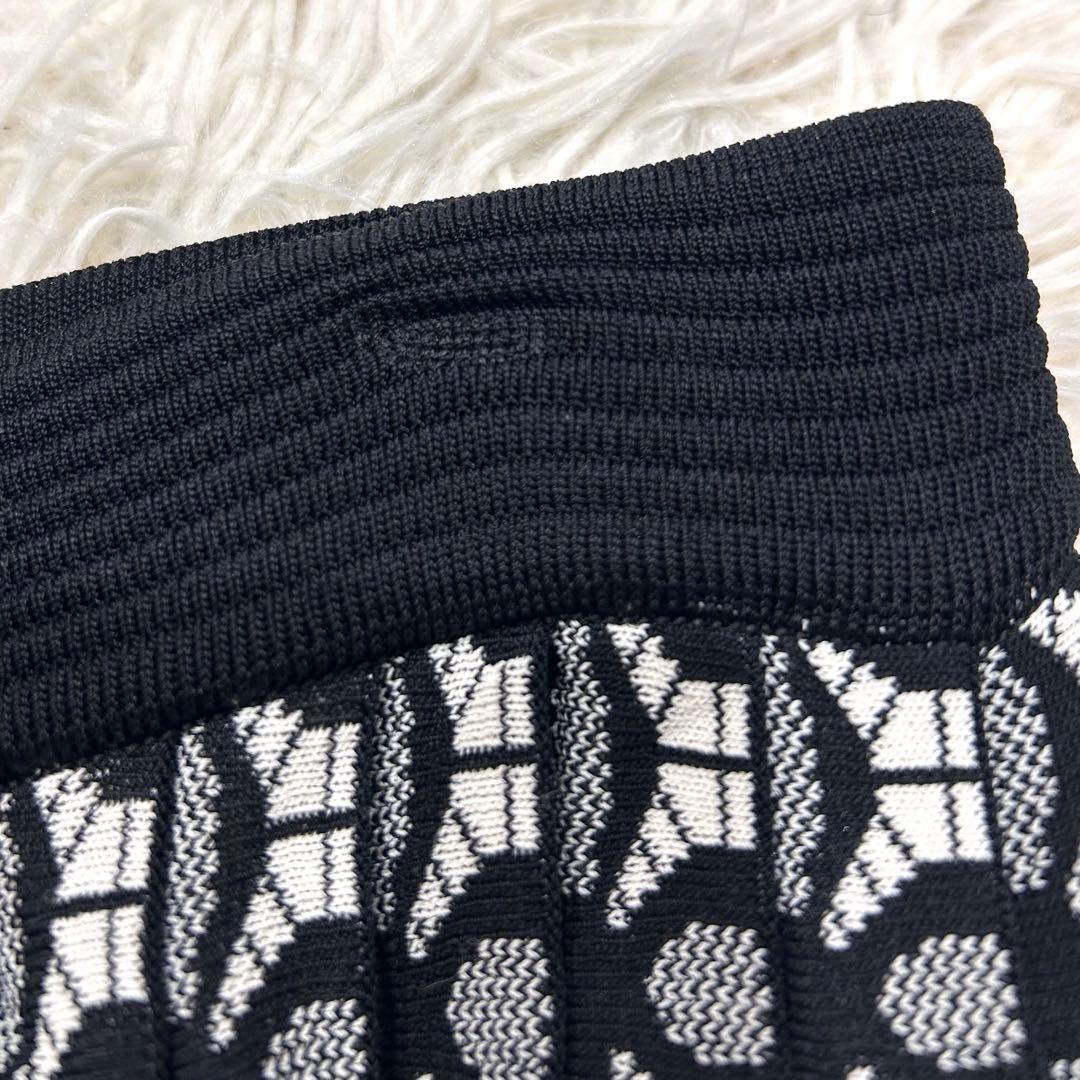 美品✨EPOCA ジオメトリックフィーノスカート ニット プリーツ 20AW