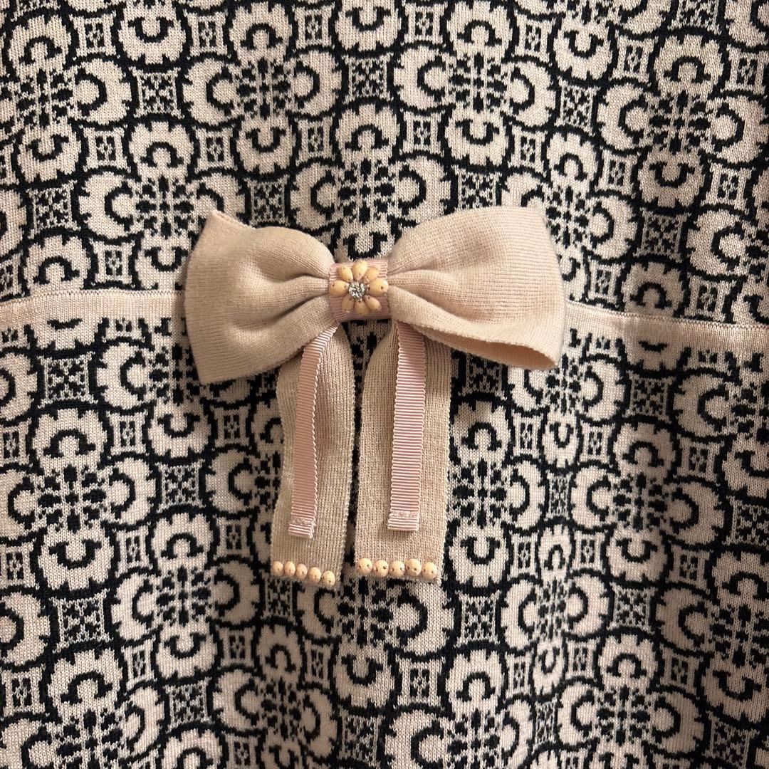 新品未使用⭐︎スーパービューティー44⭐︎ピンクx黒ワンピースリボン