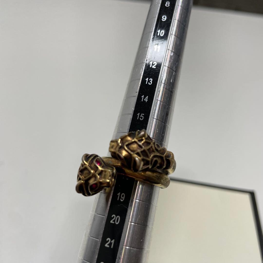 蟹*所様 GUCCI ライオンヘッドリング　18号