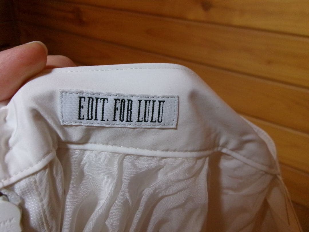 EDIT. FOR LULU ランダムプリーツロングスカート ホワイト 34