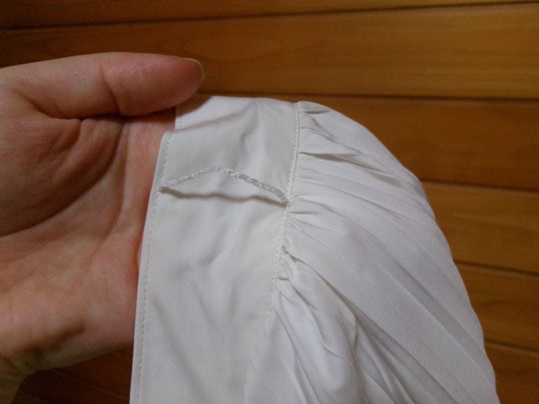 EDIT. FOR LULU ランダムプリーツロングスカート ホワイト 34