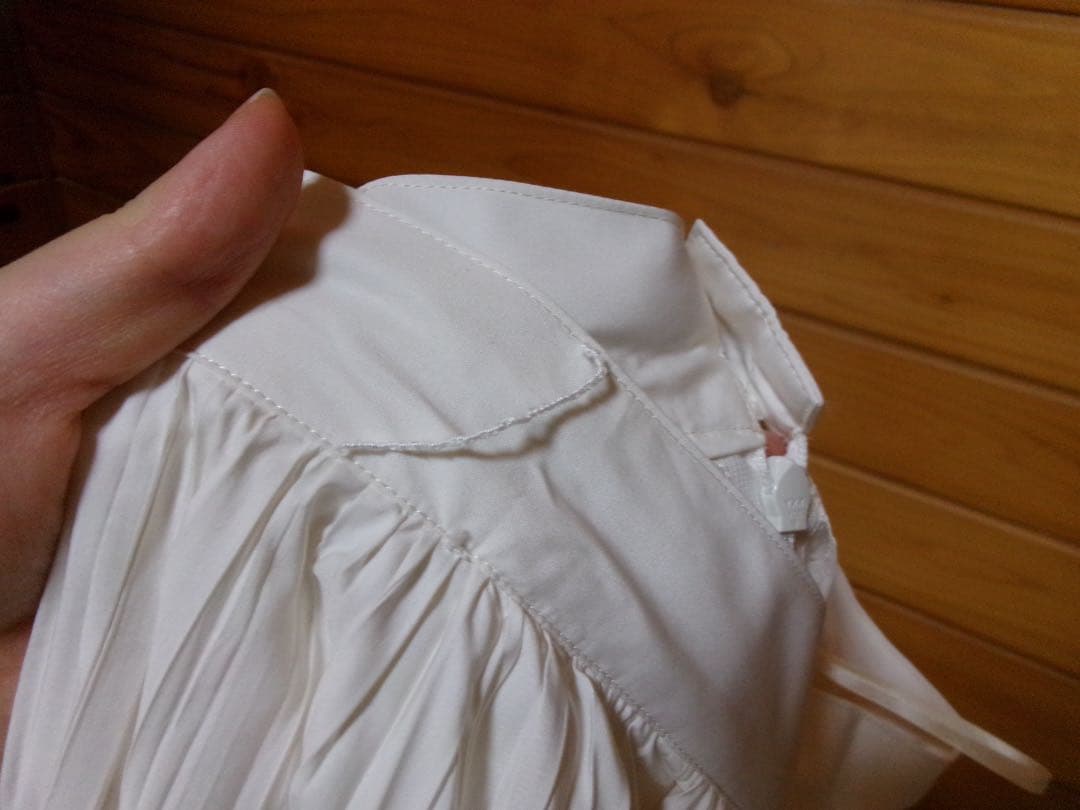 EDIT. FOR LULU ランダムプリーツロングスカート ホワイト 34