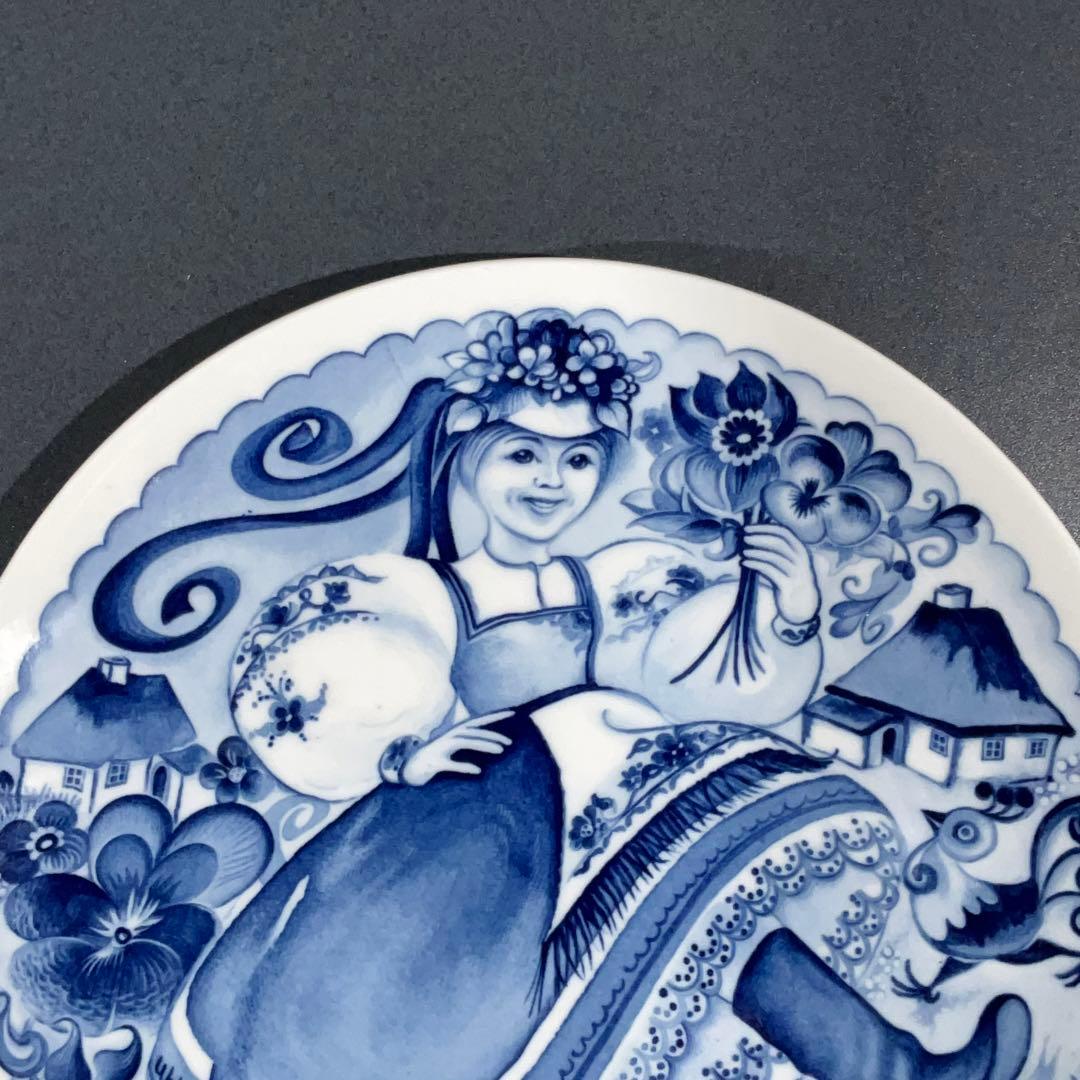 【マイセン】イヤープレート オデッサの少女　6R0834お8