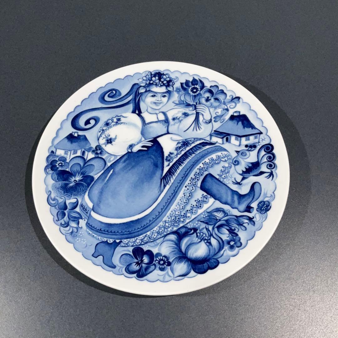 【マイセン】イヤープレート オデッサの少女　6R0834お8