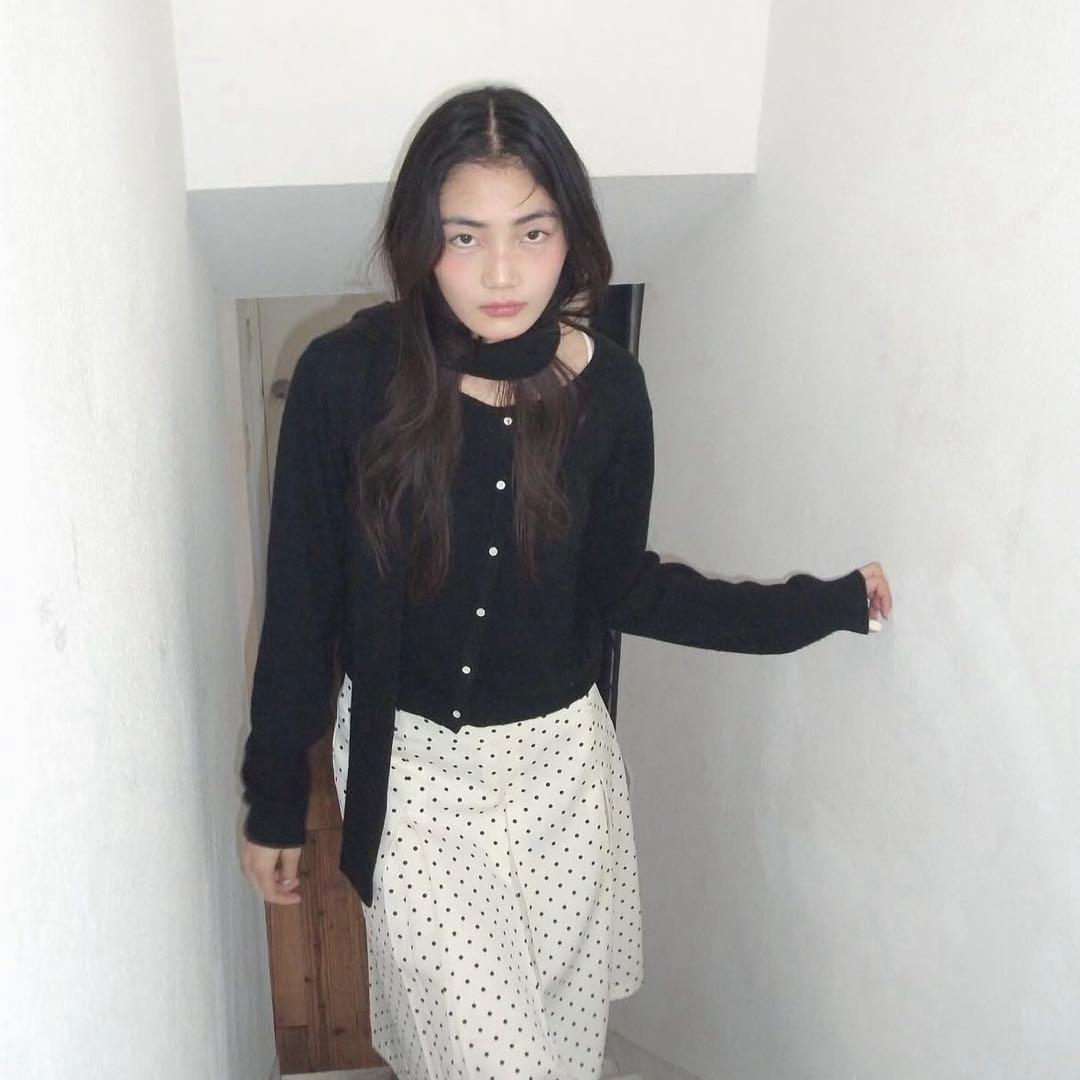 Smyeon ミディボックスプリーツスカート ドット M - メルカリ