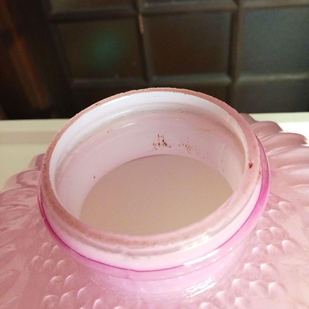 大正ガラス アンティーク ピンクランプシェードの通販はau PAY