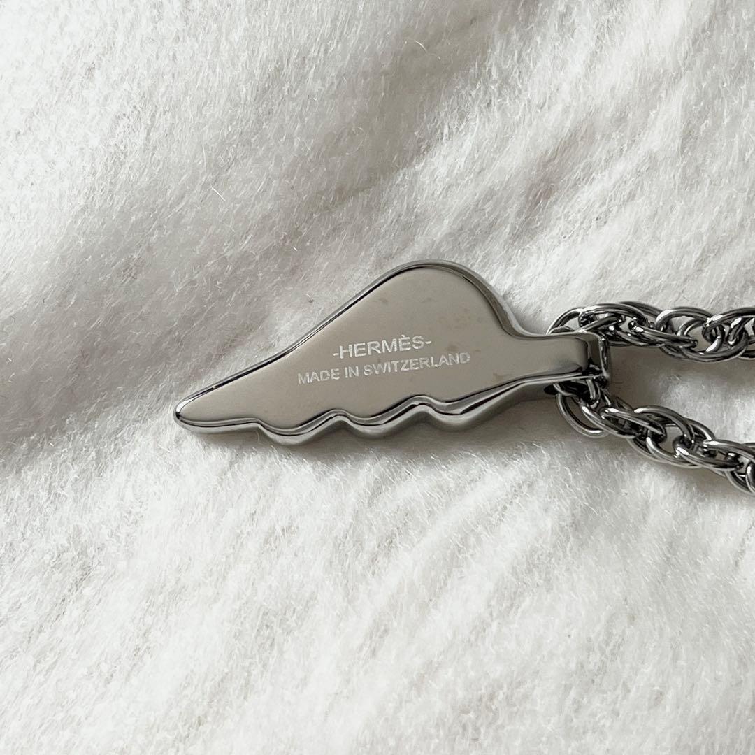 新品 HERMES エルメス ボン　ヴォヤージュ キーホルダー シルバー　新作