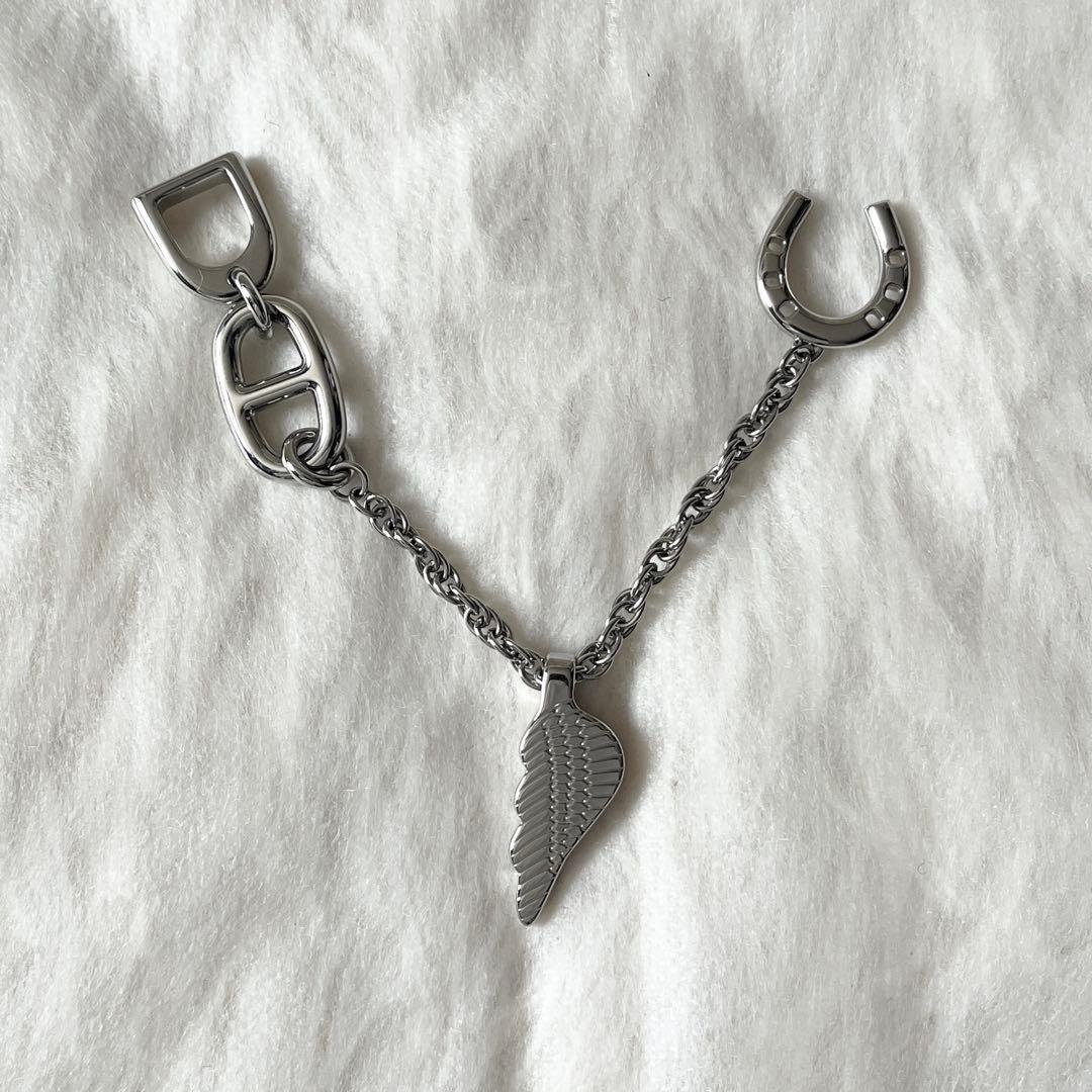 新品 HERMES エルメス ボン　ヴォヤージュ キーホルダー シルバー　新作