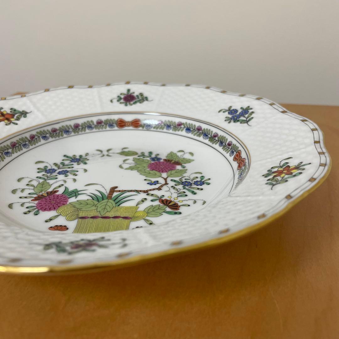 ヘレンド インドの華 多彩色 21㎝ スーププレート　希少