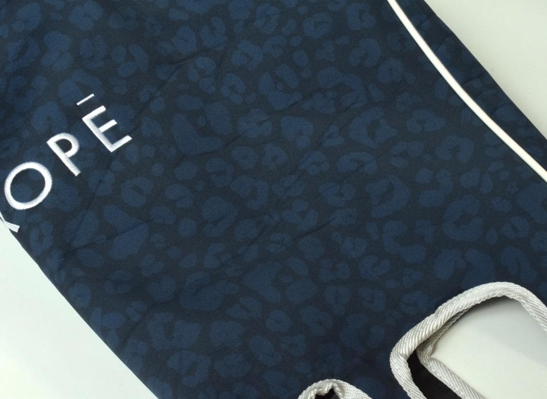 屋外未使用 JUN&ROPE' アニマル柄 ゴルフ キャディバッグ ネイビー