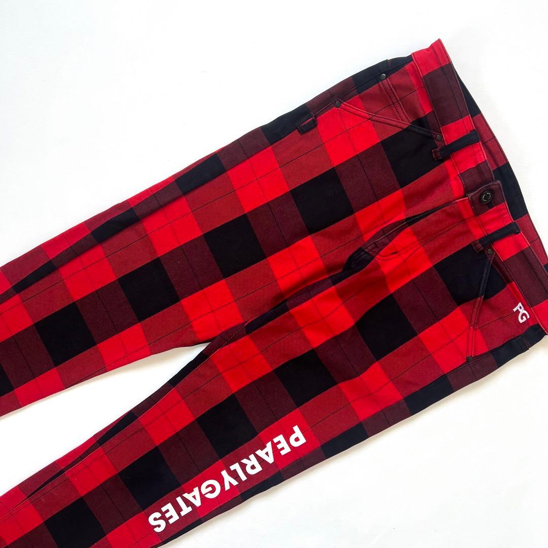 パーリーゲイツ セットアップ チェック柄 ジャケット パンツ メンズ