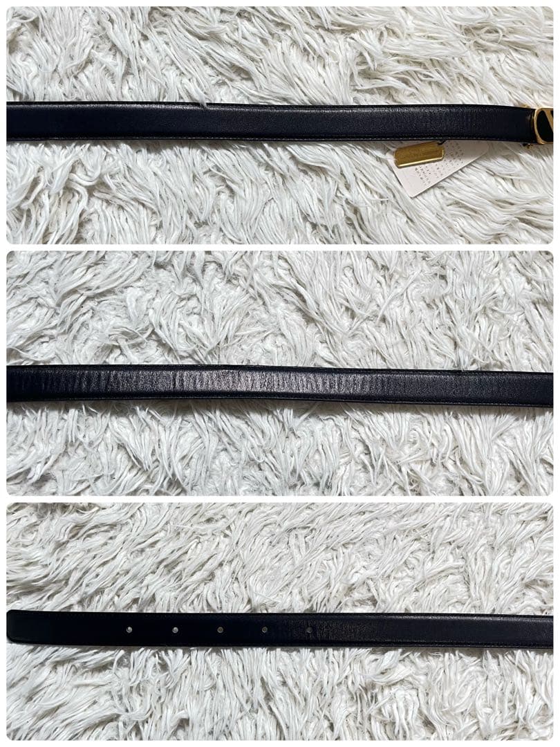 n*p様 美品　VALENTINO GARAVANI　Vロゴ　レザー　ブラック