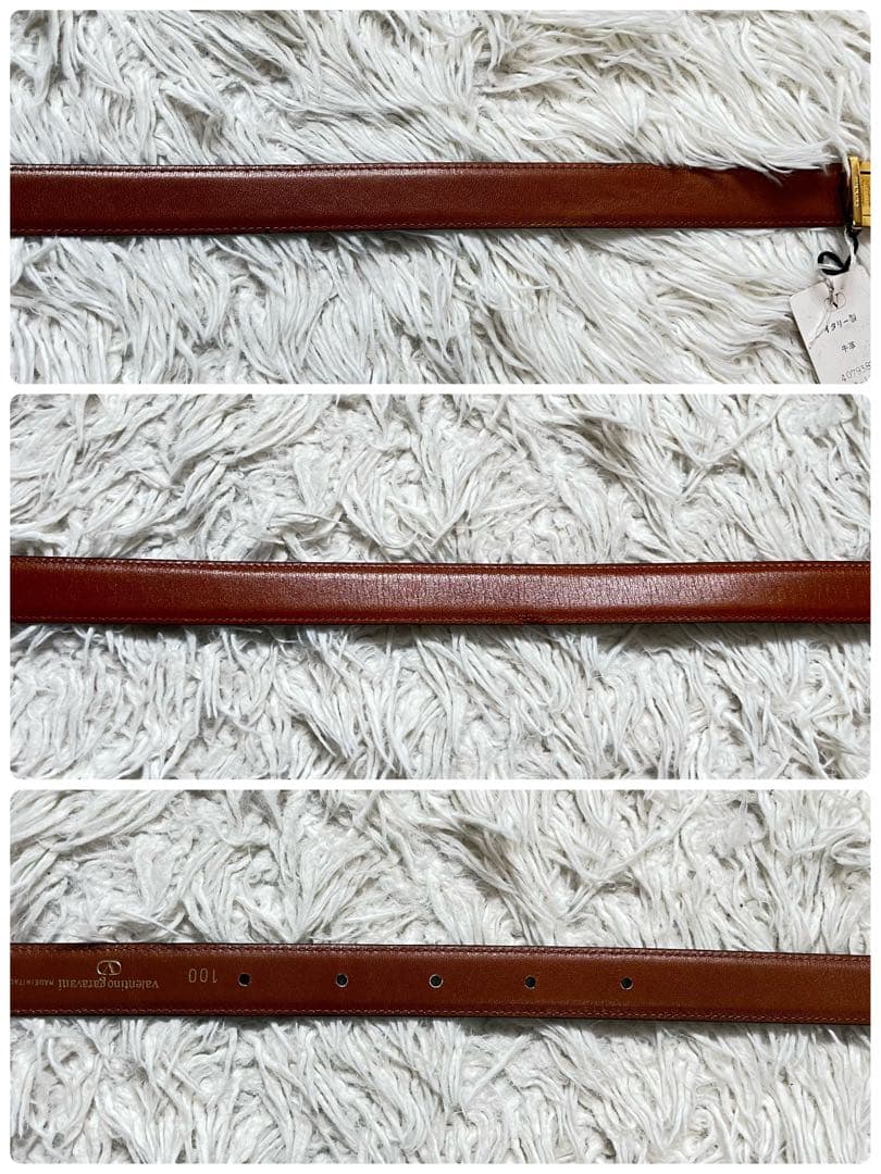 n*p様 美品　VALENTINO GARAVANI　Vロゴ　レザー　ブラック