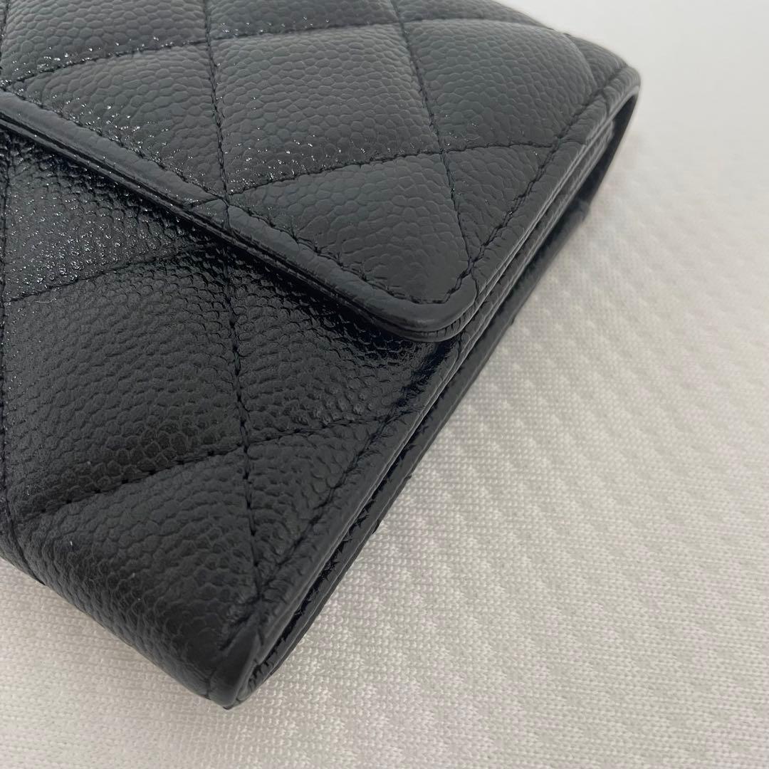 お正月セール！CHANEL ブラック レザー 長財布