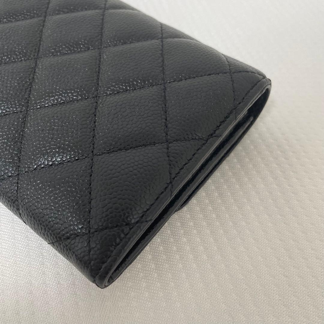 お正月セール！CHANEL ブラック レザー 長財布