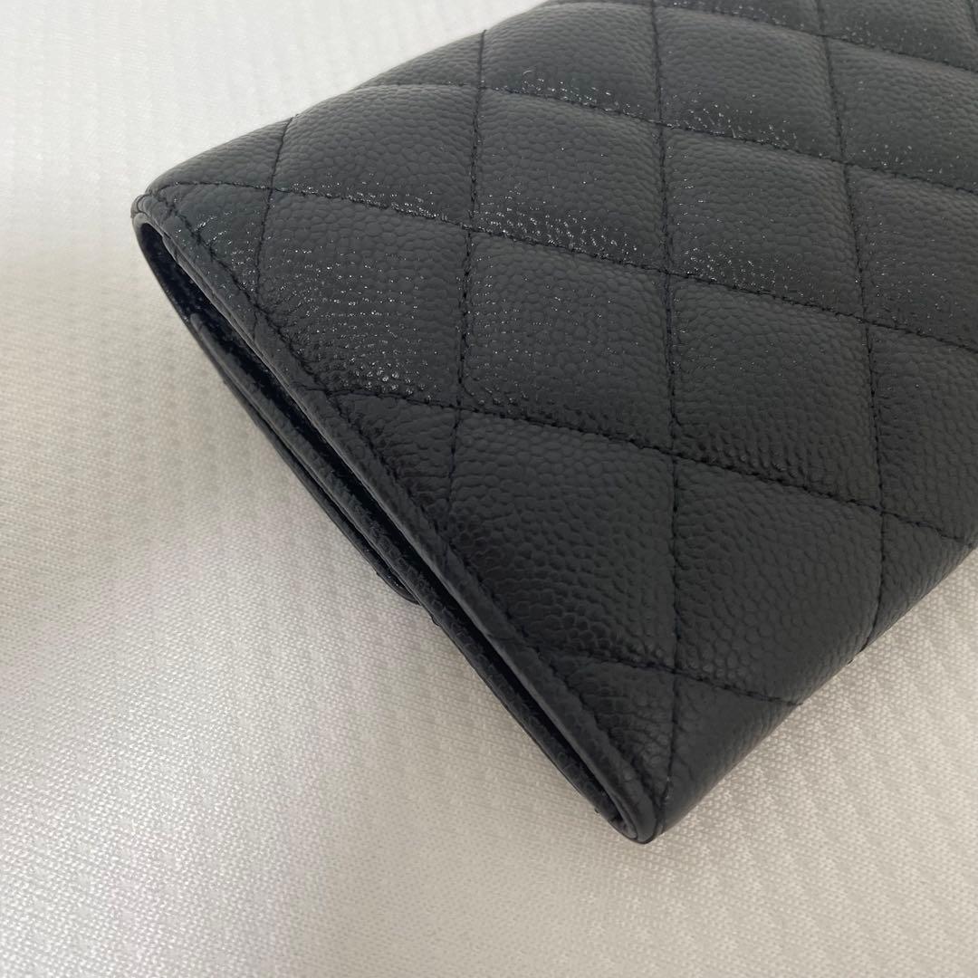 お正月セール！CHANEL ブラック レザー 長財布