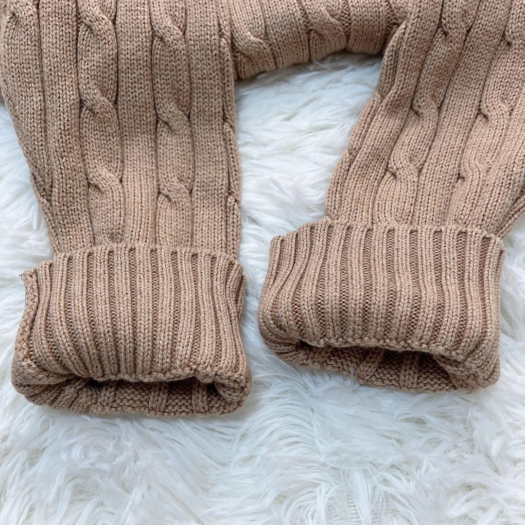 美品　ポロ　ラルフローレン　ケーブルニットワンピース　近年モデル　ベージュ