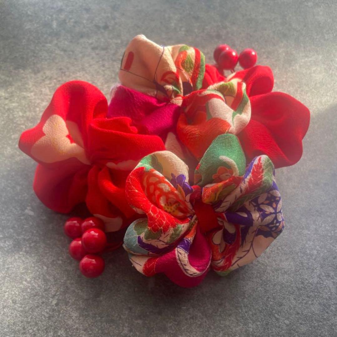 七五三 髪飾り ヘッドドレス 着物リメイク アンティーク ハーフ成人式