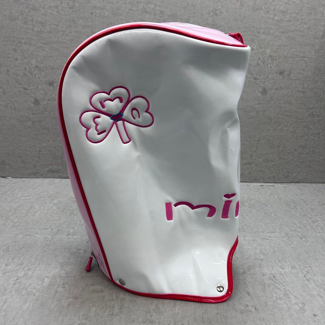 キャスター付き mimic レディースゴルフ キャディバッグ ピンク ホワイト