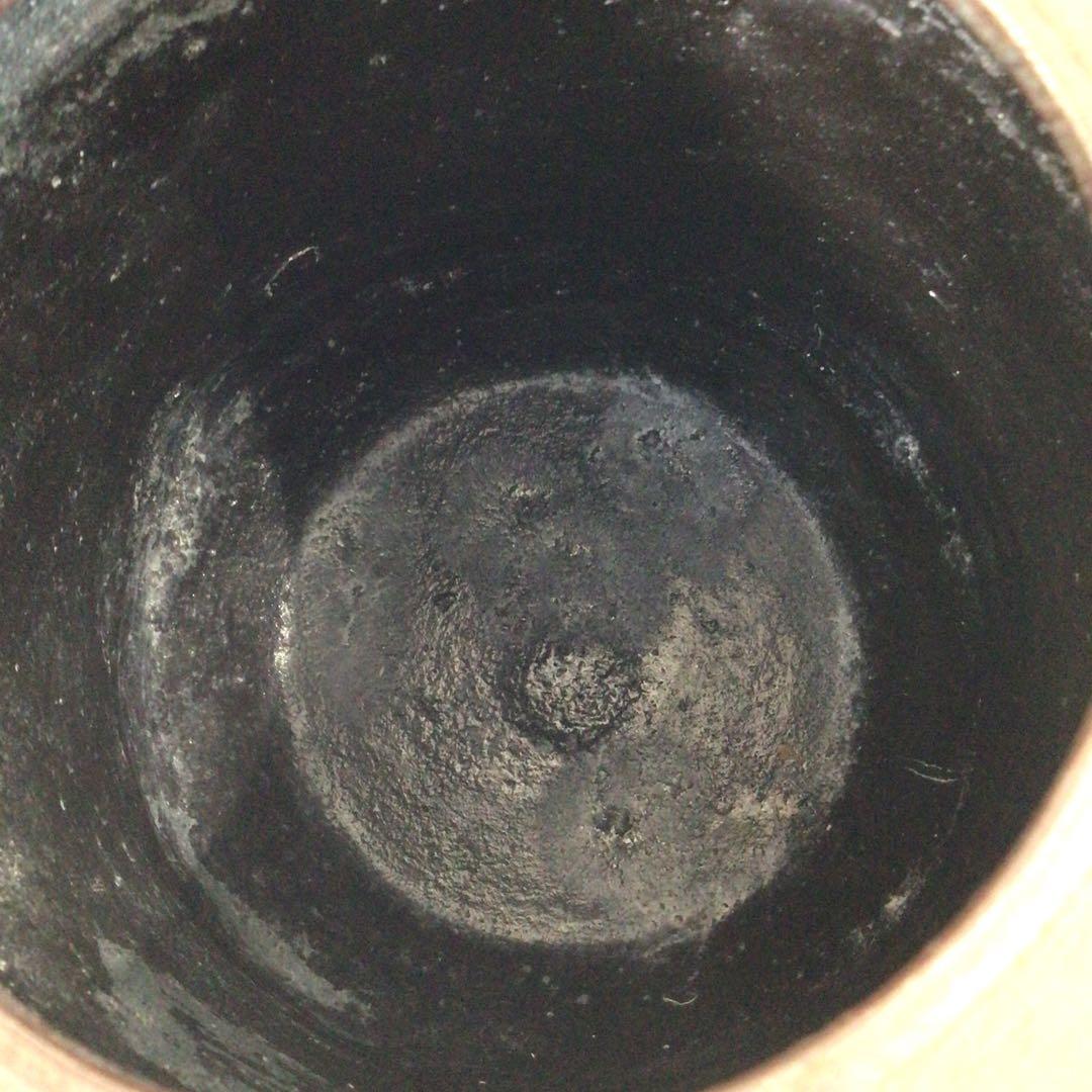 Ｓ１２４　茶釜　『釜師　菊地正直造』『南鐐摘み』『竹紋』『肩衝釜』　共箱　茶道具