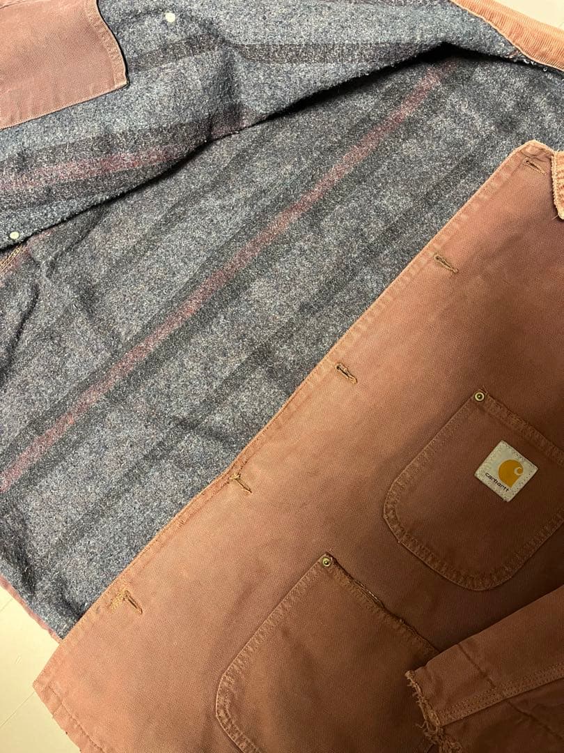 さかな様専用 【激レア色】Carhartt カーハート チョアコートアズキ色