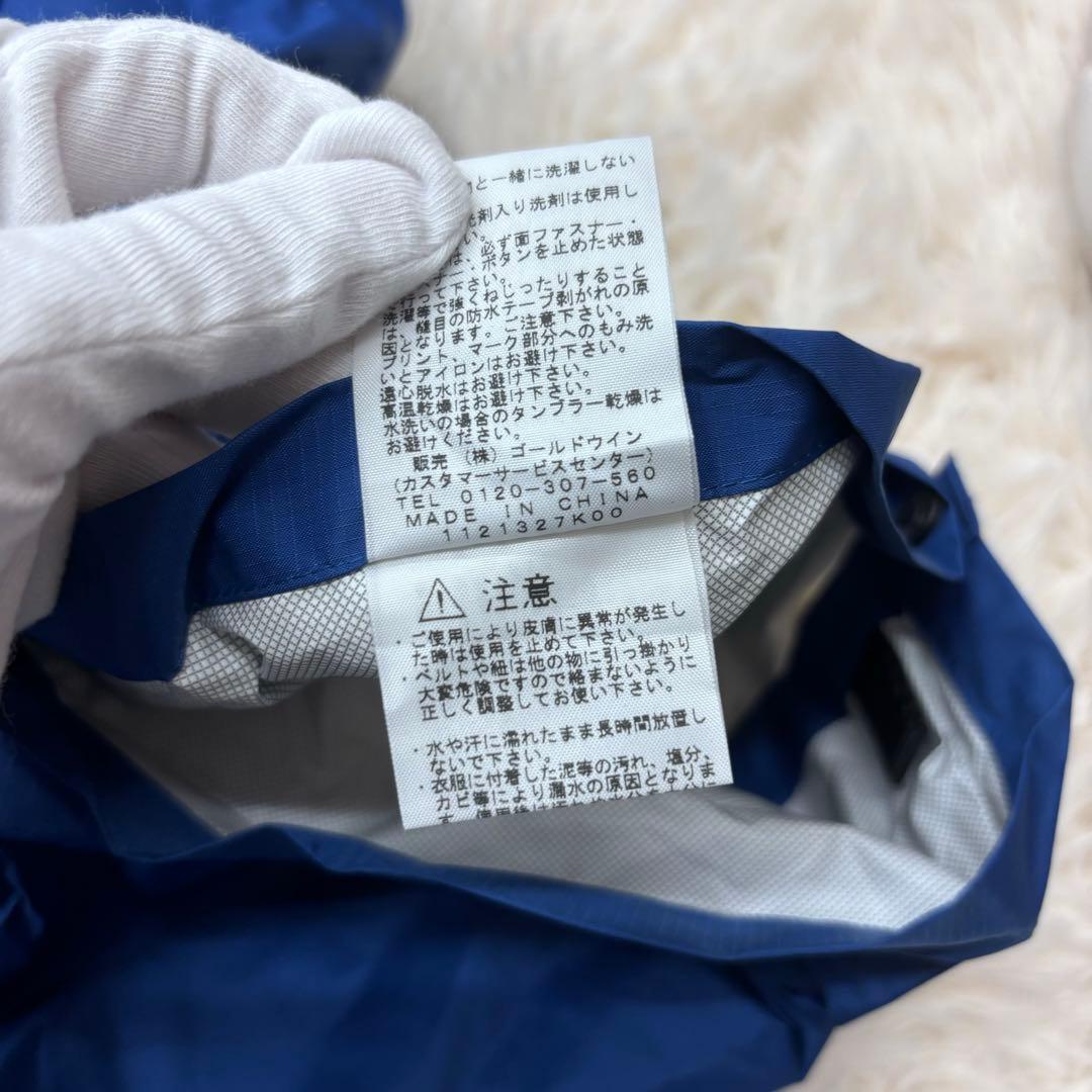 極美品✨ 希少 ノースフェイス ポンチョ レインコート 大きめ Lサイズ ブルー