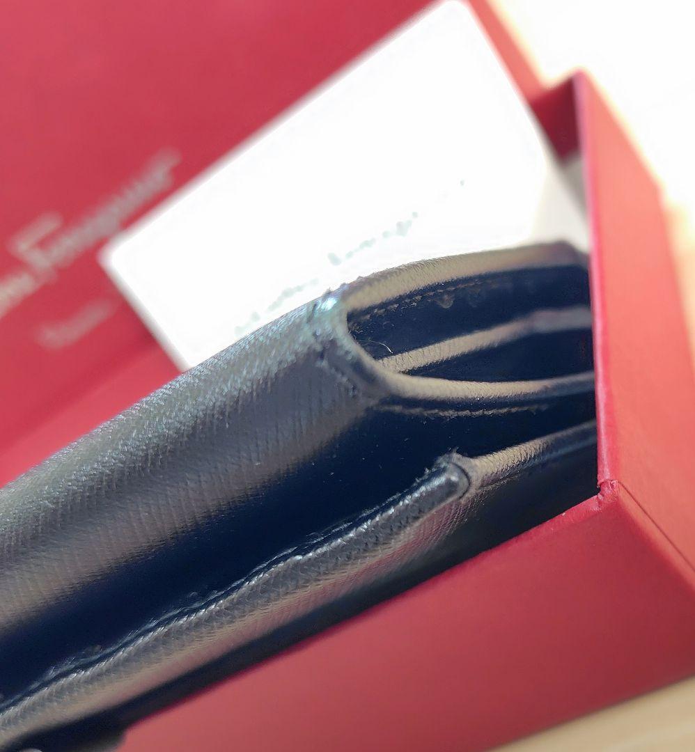 美品　Ferragamo　フェラガモ　ヴァラ　リボン　長財布　JP22-B480