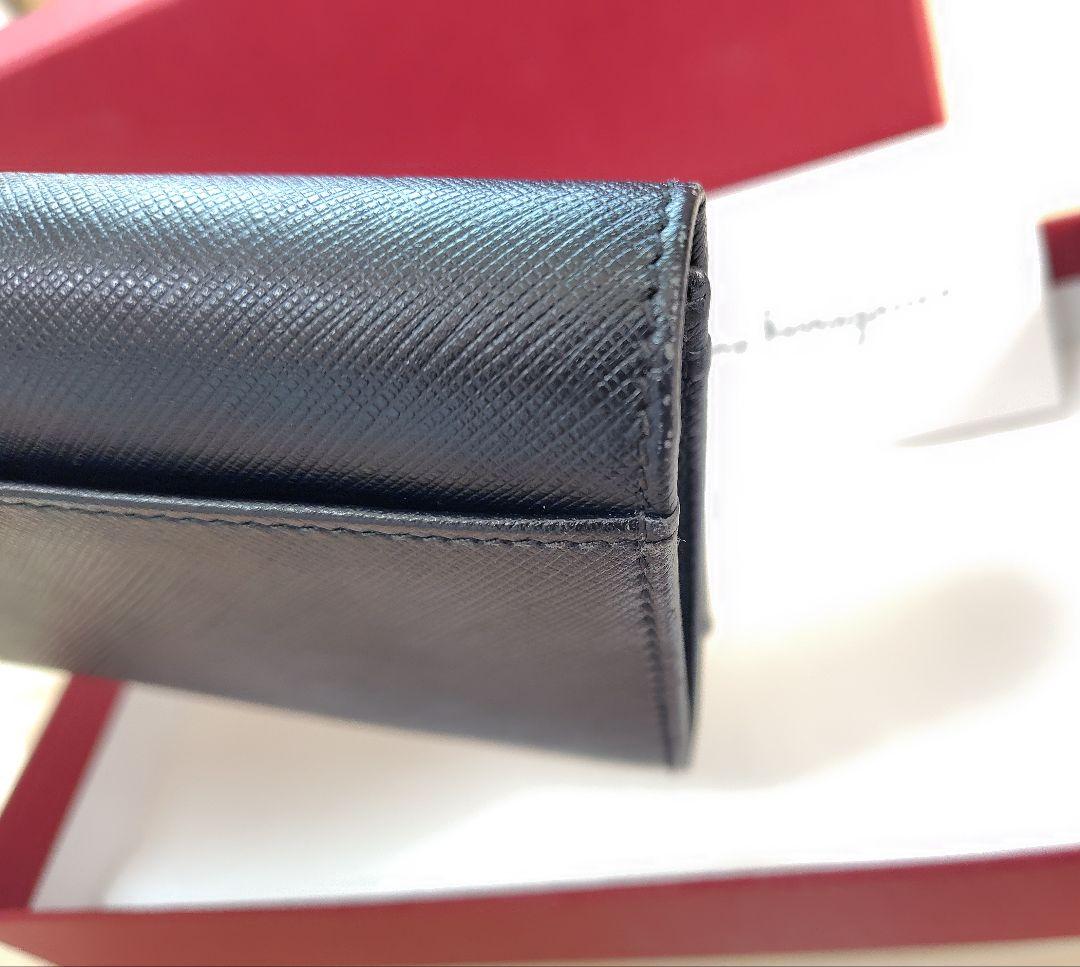 美品　Ferragamo　フェラガモ　ヴァラ　リボン　長財布　JP22-B480