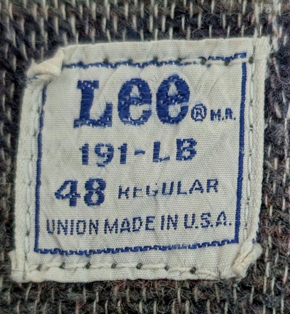 60年代　Lee 191-LB 48サイズ ヴィンテージデニムジャケット