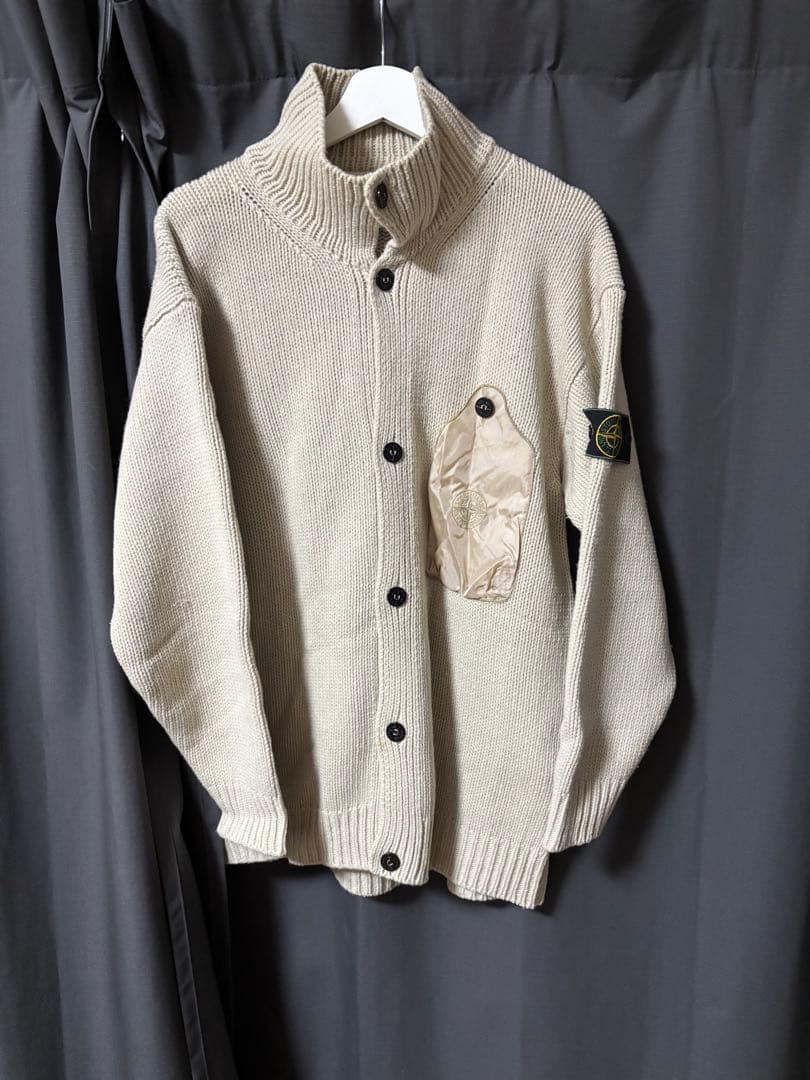 90s 1996aw stone island ニットカーディガン - メルカリ