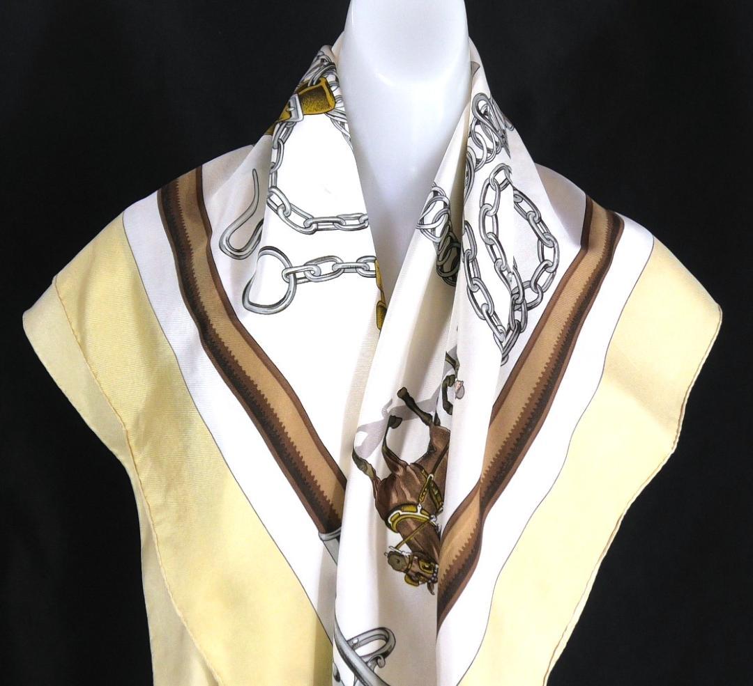 HERMES エルメス 大判スカーフ カレ90 D382 - メルカリ