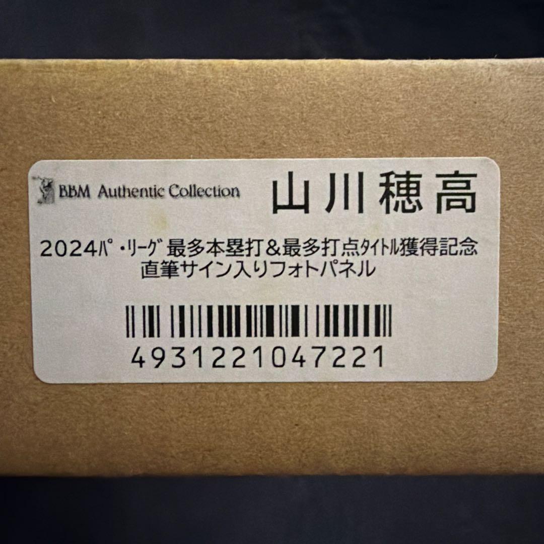 山川穂高 2024ホームラン王 記念サイン入り額装品