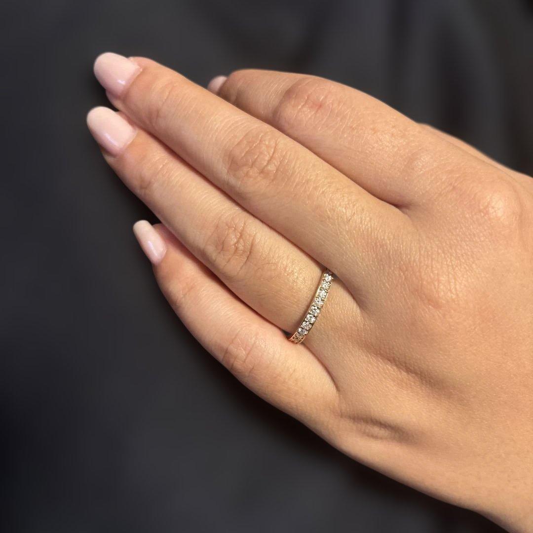 「再々終値下げ」エタニティハーフK18ピンクGダイヤリング本日24:00時まで